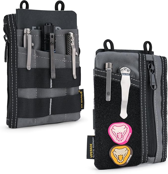 VIPERADE VE16 EDC Pouch, EDC Organizer for Men - Pocket Organizer Multitool Pouch Wallet for EDC Gears