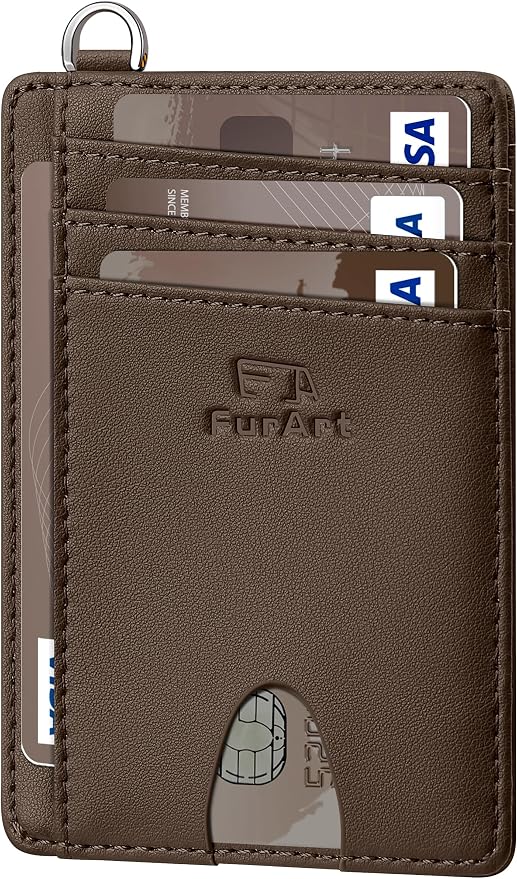 FurArt Slim Minimalist Wallet, Front Pocket Wallets, RFID Blocking, Credit Card Holder for Men