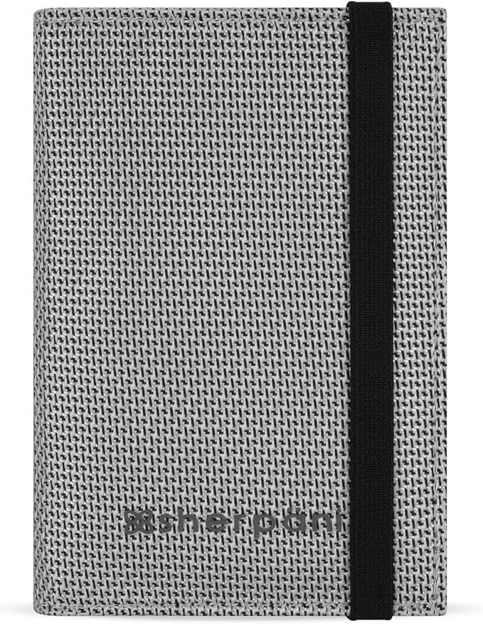 Sherpani Vienna, RFID Blocking Passport Holder, Travel Passport Cover Wallet, Travel Documents Organizer Protector for Women, Travel Gift (Sterling)