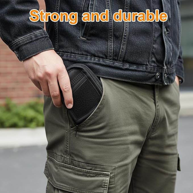 Mini EDC Pouch, Small Tactical EDC Molle Belt Pouch for Men, Portable Military Carry Accessory for Phone, Tools, and Essentials