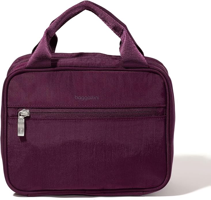 Baggallini Hanging Travel Toiletry Kit - Lightweight 6x10 Inch Makeup Bag