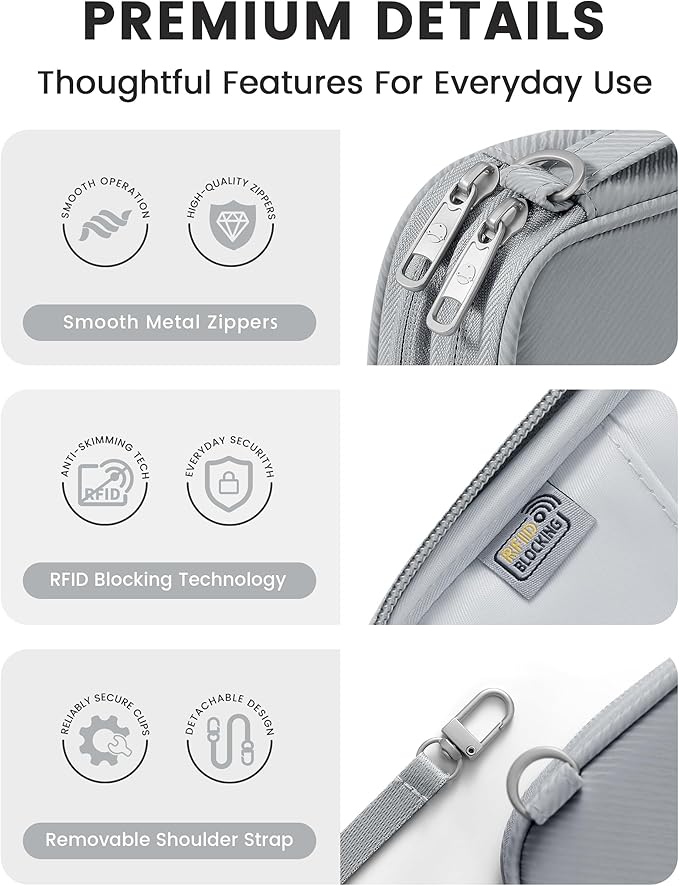 Travelkin 2-in-1 Passport Holder & Travel Organizer for Family with RFID Blocking, Multiple Passport Wallet for Men Women, Travel document holder for Credit Cards, Cash, and Electronic Essentials