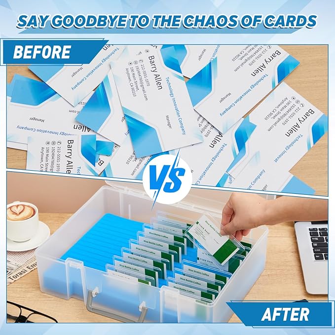 Chunful 1 Pc Name Tag Holder with Case, Foam Name Badge Storage Tray Holds 48 Badges ID Badge Tray Organizer for Desk Classroom Office School, 14 x 10.6 x 4 in (Transparent)