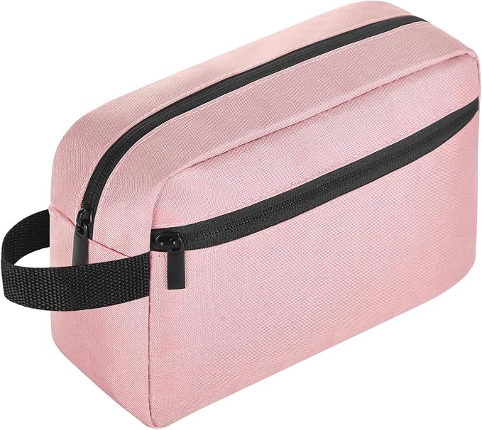 Icramsy Travel Toiletry bag Toiletry bag for women men Hanging Cosmetic bag Travel accessories for Women Men (Pink)