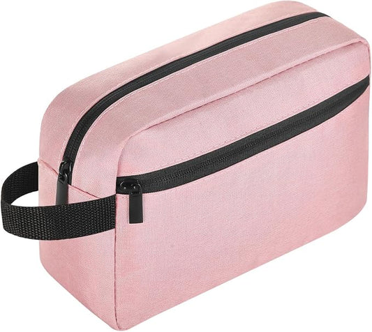 Icramsy Travel Toiletry bag Toiletry bag for women men Hanging Cosmetic bag Travel accessories for Women Men (Pink)