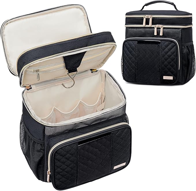 Tealari Large Toiletry Bag for Women Men,Bathroom Bag,Water Resistant Shower Bag,Makeup Bag,Portable Shower Caddy for College Dorm,Hanging Travel Toiletry Bag with Transparent Waterproof Phone Pocket