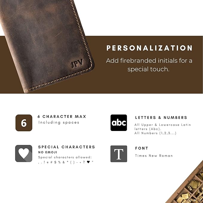 PEGAI Personalized Leather, Passport Holder For Travel | Handmade Passport Wallet Cover Case | Travel Document Holder, Passport Cover for Men, Women, and Family | Pike (Chestnut Brown)