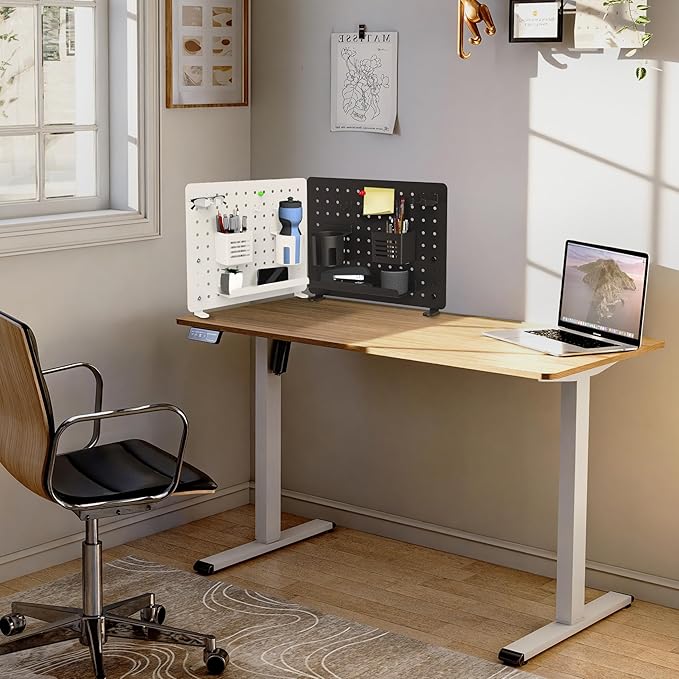Mount-It! Clamp-On Pegboard Organizer | Adaptable Desk Storage for Home Office, Gaming & Crafting | Easily Organize Essentials with Shelf, Cup Holder & Hooks (Black)