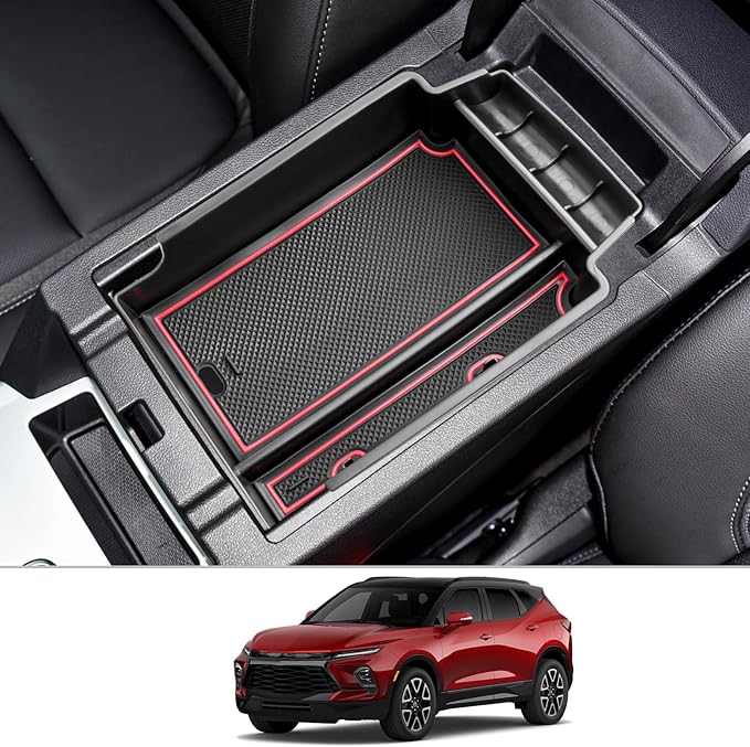 CDEFG Center Console Accessory Organizer for 2019 2020 2021 2022 2023 2024 2025 2026 Chevy Blazer Armrest Storage Box 2019-2026 Chevy Blazer Accessories (NOT for Blazer EV)