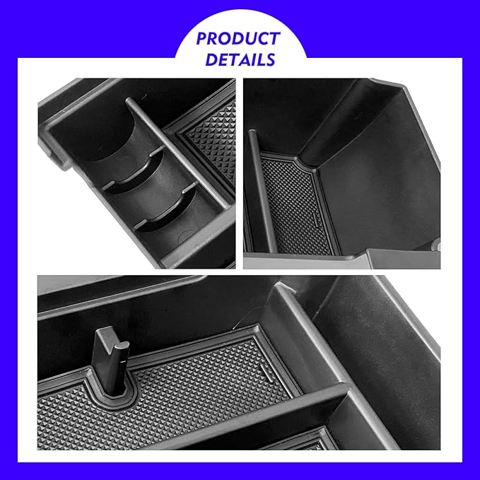 2024 2025 2026 Crosstrek Center Console Organizer Tray for 2024 2025 2026 Subaru Crosstrek Hybrid 2024 Impreza Center Armrest Storage Box for Crosstrek 2024 Accessories Storage Box Double Layer