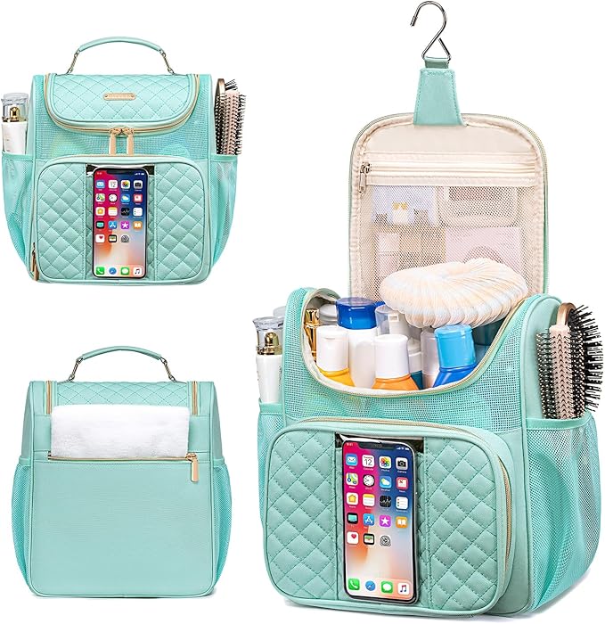 Otevan Large Toiletry Bag for Women Men,Portable Shower Caddy For College Dorms,Gym Shower Bag for Women, Quick Dry Hanging Toiletry Bag Bathroom Accessories Bag for Traveling, Camping Essentials