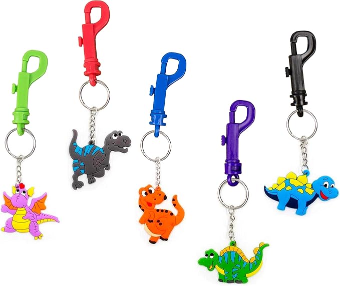 Lucky Line Plastic Key Clip for Backpacks, Belts, Keys, Party Favors, Arts and Crafts, Neon Green, 25 Per Bag (41540)
