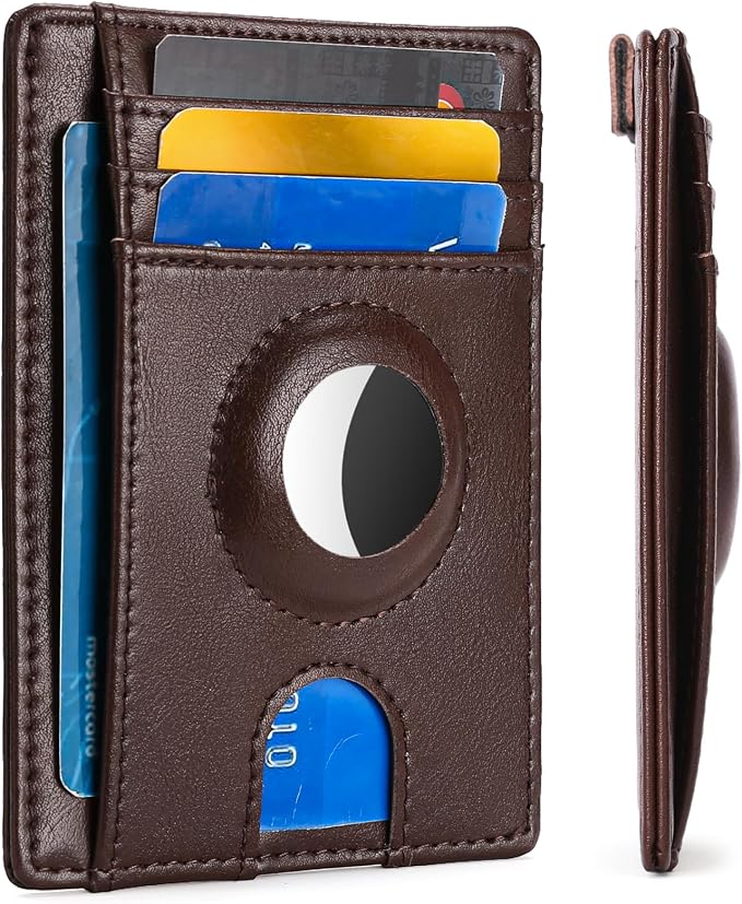 FALAN MULE Slim Wallet Men RFID blocking Leather Stylish Minimalist Front Pocket Wallets for Men