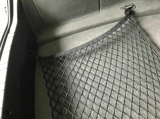 Trunk Organizer Cargo Net for BMW 7-Series 1993-2023 - Floor Style Cargo Net for Sedan - Premium Mesh Elastic Car Trunk Organizer Vehicle Carrier Storage – Compatible with BMW 7-Series