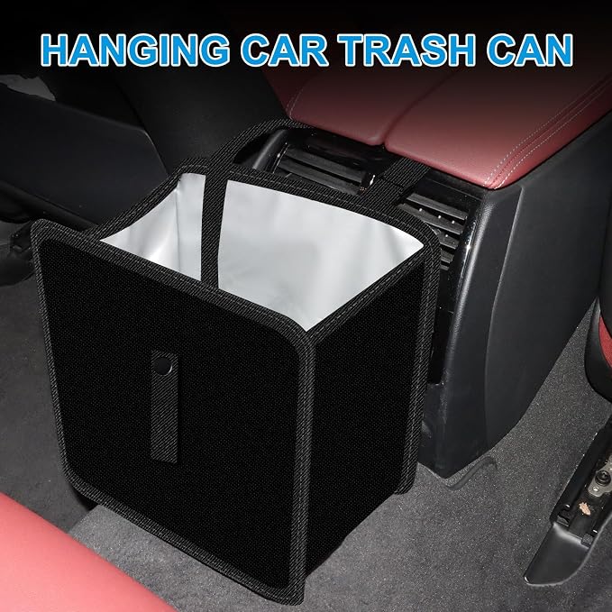 Foldable Car Trash Can Hanging Waterproof Leakproof Storage Bag | Portable Collapsible Large Capacity for Cars SUV Truck RV