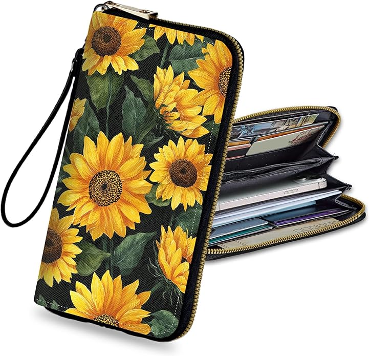 Wristlet Wallet for Women, RFID Blocking Phone Wallet, Large Capacity Zip Around Clutch, Fits iPhone 15 Pro Max, Travel Organizer Purse
