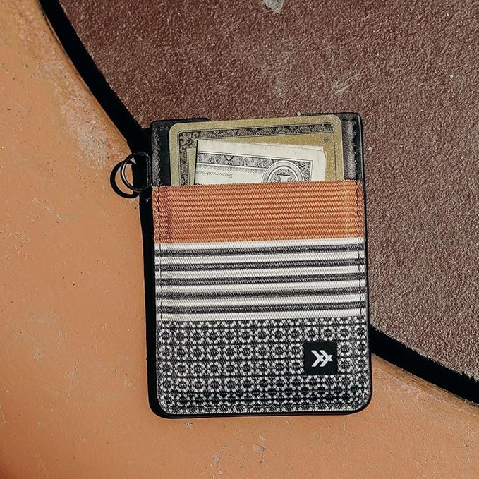Thread Wallets Ultra Slim Minimalist Leather Card Holder Wallet (Sanders)