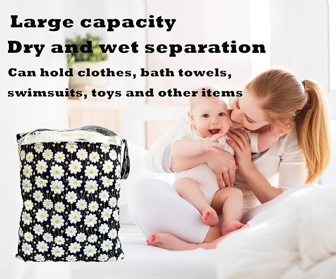 TRASUN Wet bag (Holiday Style, 2 pack, Chrysanthemum 3)