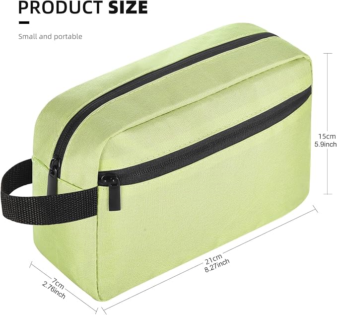 Icramsy Travel Toiletry bag Toiletry bag for women men Hanging Cosmetic bag Travel accessories for Women Men (Grass green)