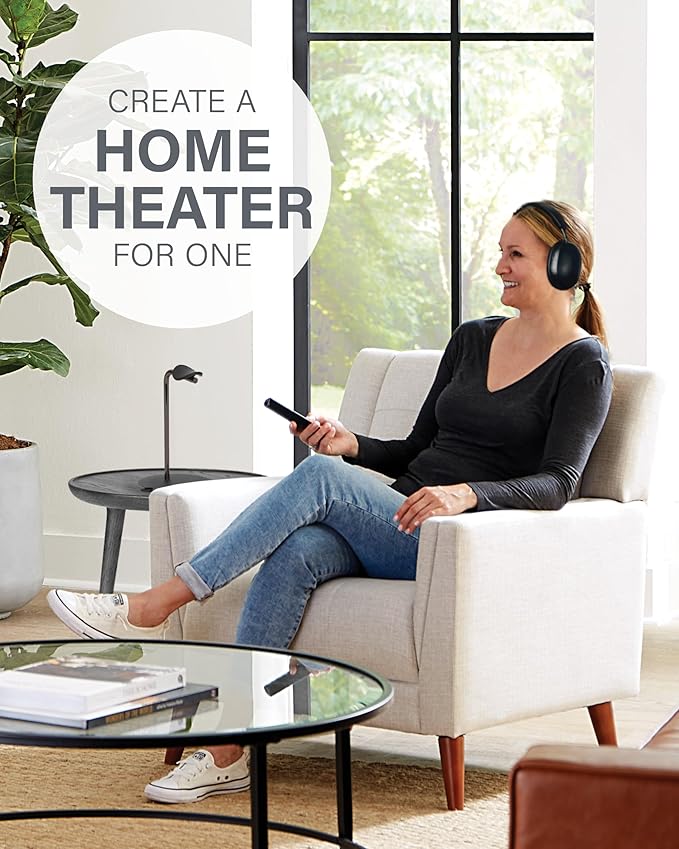 Sanus Sonos Ace Headphones Stand - Premium Stand w/Silicone Cradle Prevents Creasing & Built-in Cable Management w/Magnetic Clip for Fast Charging - Tool-Free Setup - Black Sonos Headphones Holder