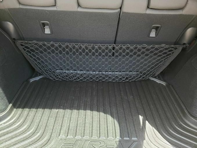 Rear Trunk Seats Organizer Cargo Net for Honda HR-V 2016-2026 – Envelope Style Cargo Net for SUV –Premium Mesh Elastic Car Trunk Organizer Vehicle Carrier Storage– Compatible with HR-V