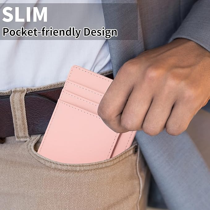 Chelmon Slim Wallet for Men, Minimalist Front Pocket RFID Blocking Credit Card Holder
