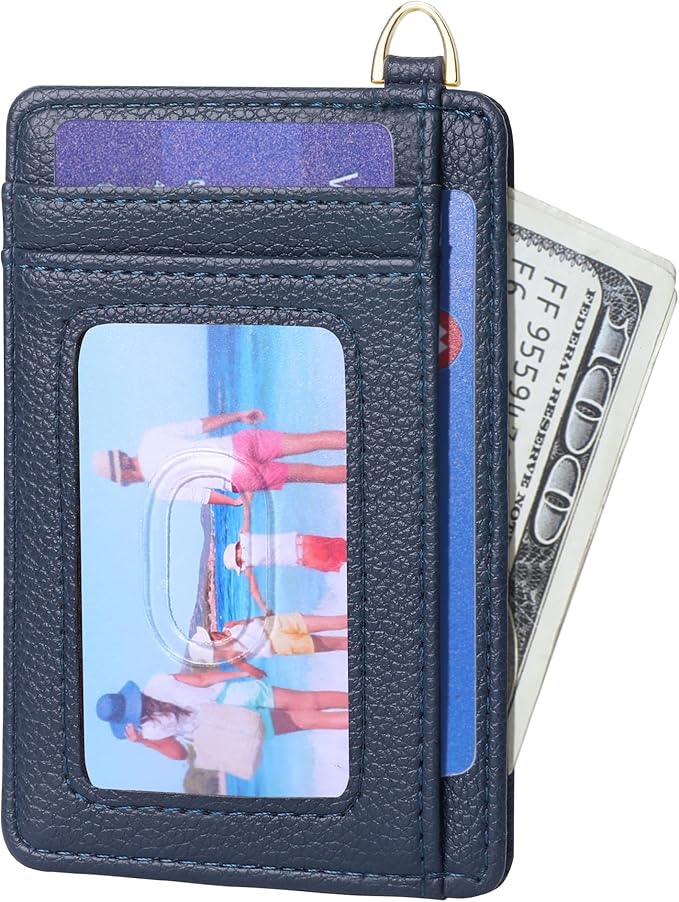 GEEAD Slim Minimalist Front Pocket RFID Blocking Card Holder Wallets for Men & Women
