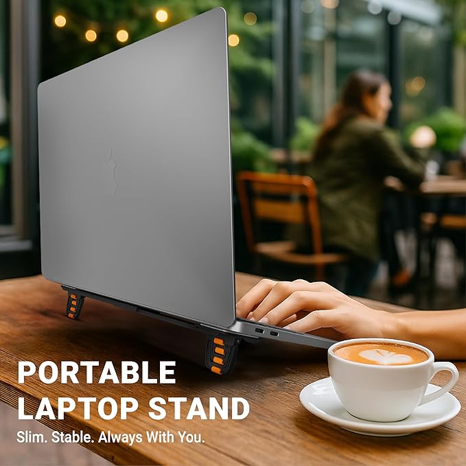 ESC Flip PRO Adjustable Keyboard Stand (3rd Gen) – Extendable Width for 100% Stability on Full-Size & Compact Keyboards – Reusable Micro-Suction Grip (Washable & No Glue) – Portable Folding Legs for Laptop & PC
