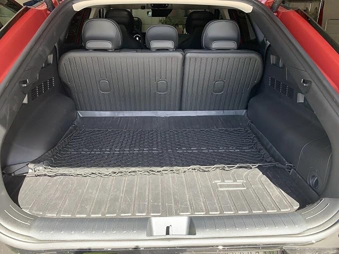 Rear Trunk Organizer Cargo Net for Kia EV6 2022-2025 – Floor Style Cargo Net for SUV Truck – Premium Mesh Elastic Car Trunk Organizer Vehicle Carrier Storage – Compatible with EV6