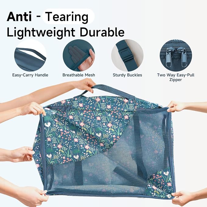 9 Set Packing Cubes for Travel, Gifts for Women Mom,Anti-Tearing Suitcase Organizer,OlarHike Vacation Essentials & Accessories for Cruise Ship
