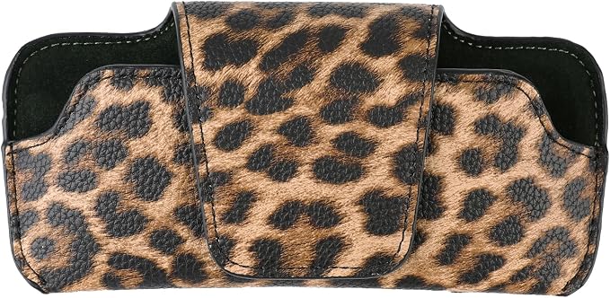 Sunglass Holder for Car Visor, Car Sunglasses Holder Leather, Eyeglasses Holder Glasses Storage Case Visor Accessories