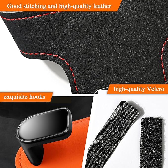 JEYODA Car Hooks for Sport Seats,Car Hooks for Purses and Bags,Car Seat Back Organizer,Car Rear Row Hook,Universal Hidden Multifunctional Headrest Hooks for Car,Home (Black)