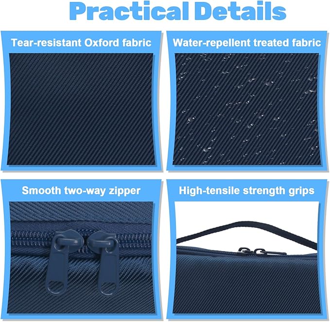 Lermende Travel Toiletry Bag for Men: Makeup Bag Toiletry Bag, Wide-open Pouch Purse Travel Essentials Toiletries Accessories Brushes (Blue)