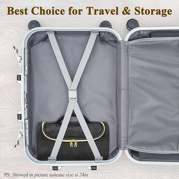 Mancro Travel Storage Case Organizer Compatible with Dyson Airwrap, Hair Dryer, 4 Curling Barrels, 2 Smoothing Brushes, Volumizing Brush, Lightweight Travel Carrying Case for Hair Curler Accessories