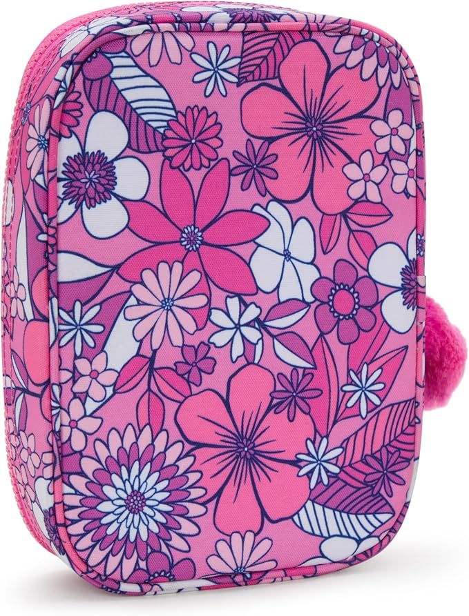 Kipling Women's 100 Pens Printed Case, Organize Accessories, Art Supplies, Makeup, Travel Organizer