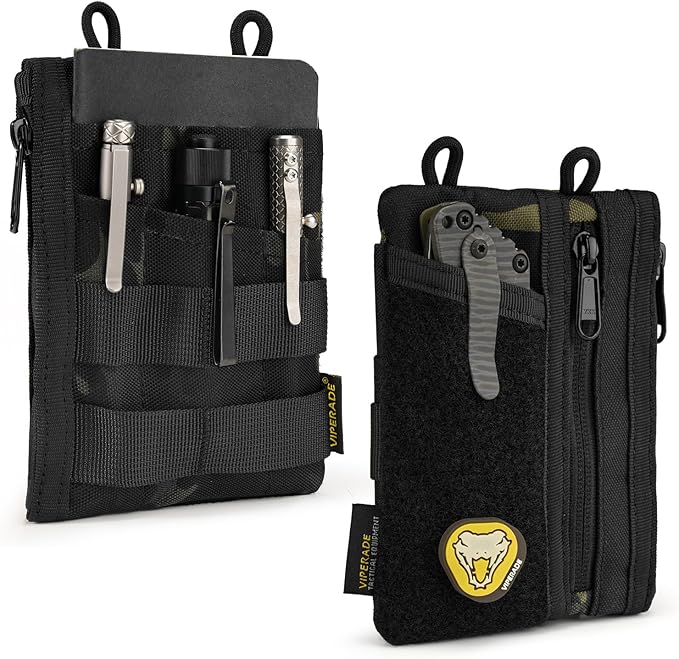 VIPERADE VE16 EDC Pouch, EDC Organizer for Men - Pocket Organizer Multitool Pouch Wallet for EDC Gears