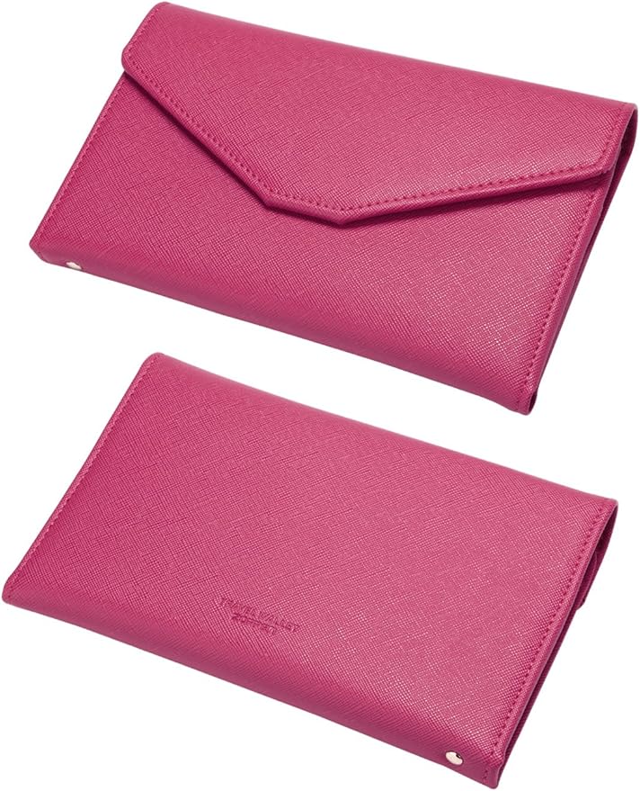 ZOPPEN Mulit-purpose Rfid Blocking Passport Holder Travel Wallet (Ver.4) Passport and Vaccine Card Holder ComboTri-fold Document Organizer Travel Essentials