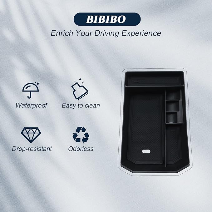 BIBIBO BMW iX Center Console Organizer - Upgraded for 2022-2024 BMW iX (I20) Insert Middle Armrest Storage Box