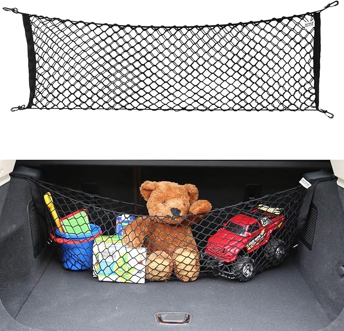 Cargo Net for SUV - Car Trunk Net Stretchable Truck Bed Cargo Net Trunk Organizer for Car
