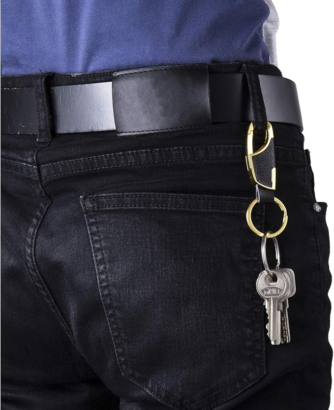 BAKUN Premium Handmade Car Leather Valet Keychain Key Organizer For Men Women, Home Key Chain Key Ring Key Holder