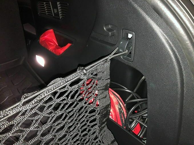 Rear Trunk Organizer Cargo Net for Ford Edge 2009-2024 / Lincoln MKX 2009-2018 – Envelope Style Cargo Net for SUV – Premium Mesh Elastic Car Trunk Organizer – Compatible with Edge MKX