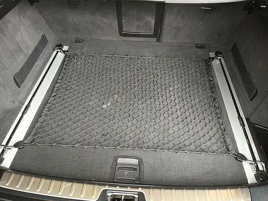 Rear Trunk Organizer Cargo Net for BMW X6 2008-2023 - Floor Style Cargo Net for SUV - Premium Mesh Elastic Car Trunk Organizer Vehicle Carrier Storage - Compatible with BMW X6