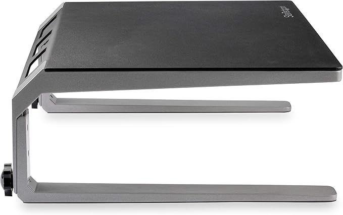 StarTech.com Monitor Riser Stand - for up to 32" (22lb/10kg) Monitor - Height Adjustable - Computer Monitor Riser - Steel and Aluminum (MONSTND)