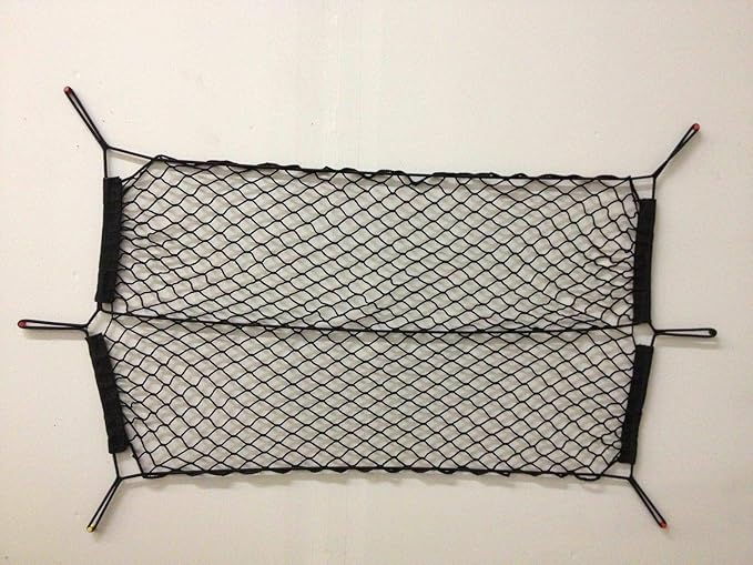 Trunk Organizer Cargo Net for Acura TL 1999–2008 – (2in1) Envelope/Floor Style Cargo Net for Sedan–Premium Mesh Elastic Car Trunk Organizer Vehicle Carrier Storage – Compatible with Acura TL