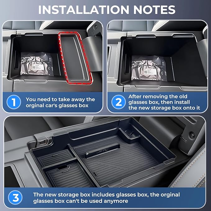 Double Layer Center Console Organizer Tray Storage Box for Honda Prologue EV/Acura ZDX 2026 2025 2024, Interior Accessories Armrest Insert Tray Storage Box for 2024-2026 Prologue EV/ZDX, Black
