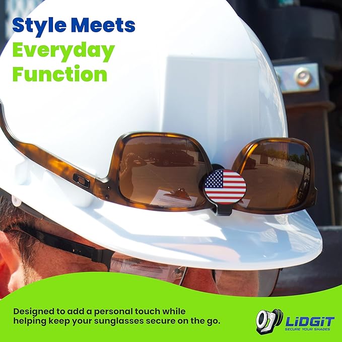 Magnetic Sunglass Clip for Hats - No-Slip Glasses Holder for Caps, Visors & Hard Hats - Magnetic Sunglasses Visor Clip