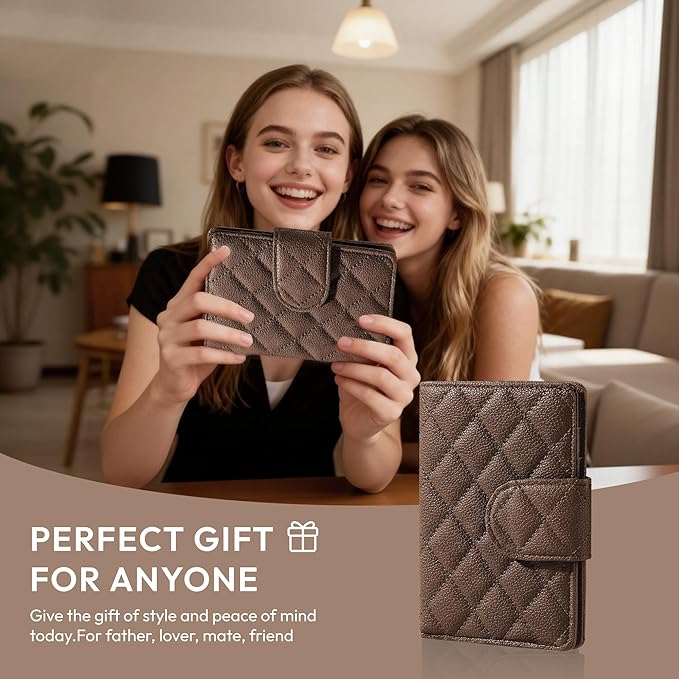 Passport Holder for Travel RFID Passport Holder with Airtag Compact Leather Passport Cover Case with Card Holders SIM Slots Passport Wallet for Women Men Airport Essentials Gift