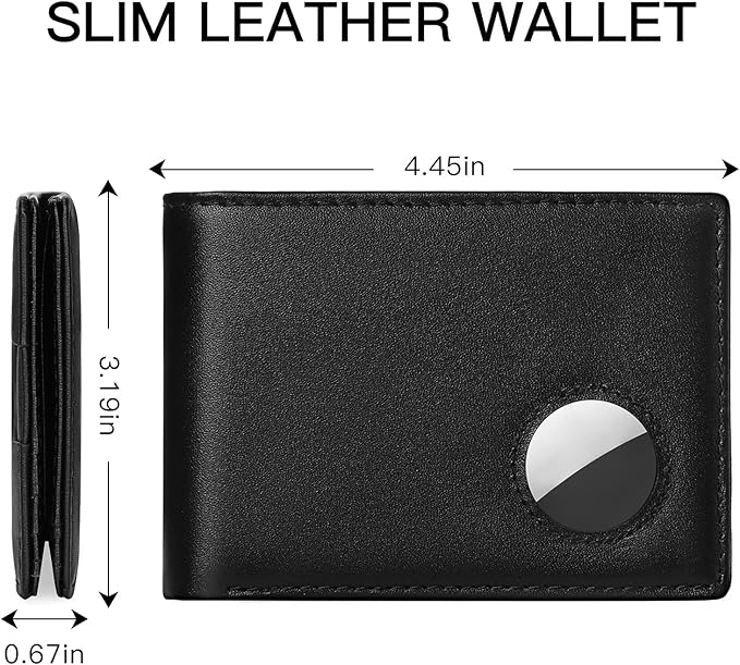 SENDEFN Genuine Leather Bifold Wallets for Men with RFID Blocking