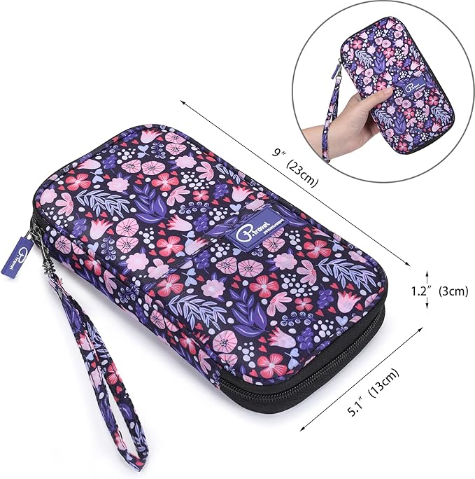 Family Passport Holder Organizer, RFID Blocking Travel Document Case, Lightweight Large Passport Cover Case Waterproof Bag Document Organizer for Women & Men
