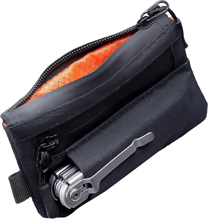 EDC Pouch RFID Blocking Tactical Zipper Wallet, Waterproof Wallet for Men (Holds 1–12 Cards)